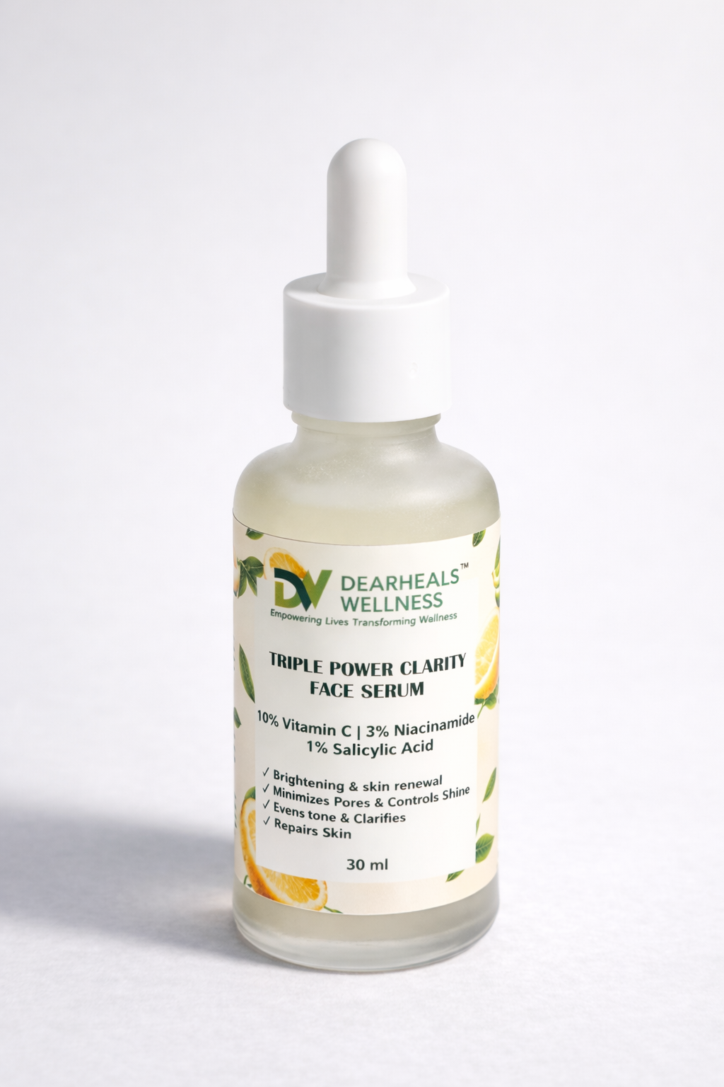 Triple Power Clarity Face Serum 10% Vitamin C, 3% Niacinamide, 1% Salicylic Acid