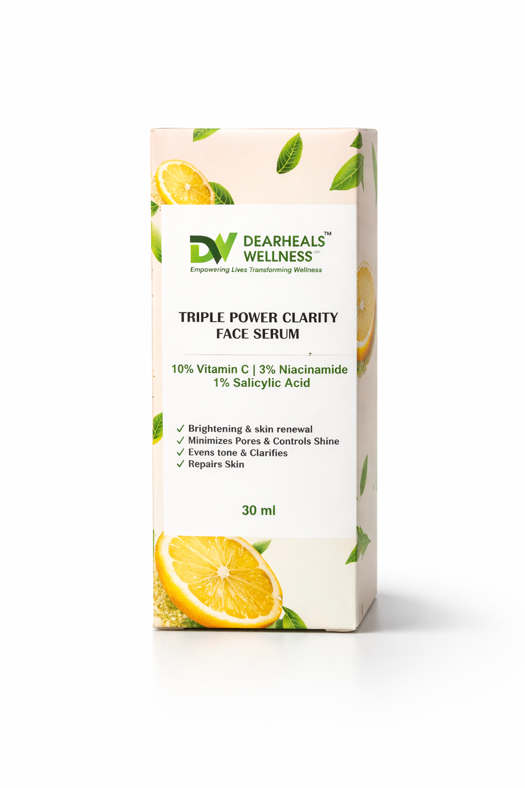 Triple Power Clarity Face Serum 10% Vitamin C, 3% Niacinamide, 1% Salicylic Acid
