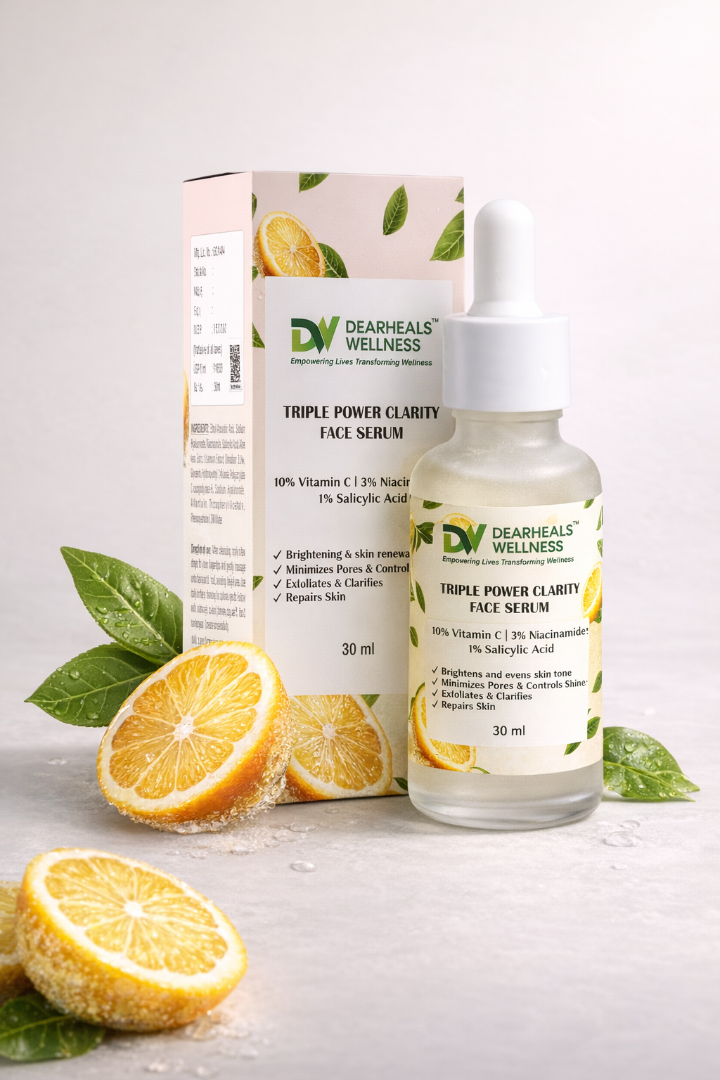 Triple Power Clarity Face Serum 10% Vitamin C, 3% Niacinamide, 1% Salicylic Acid