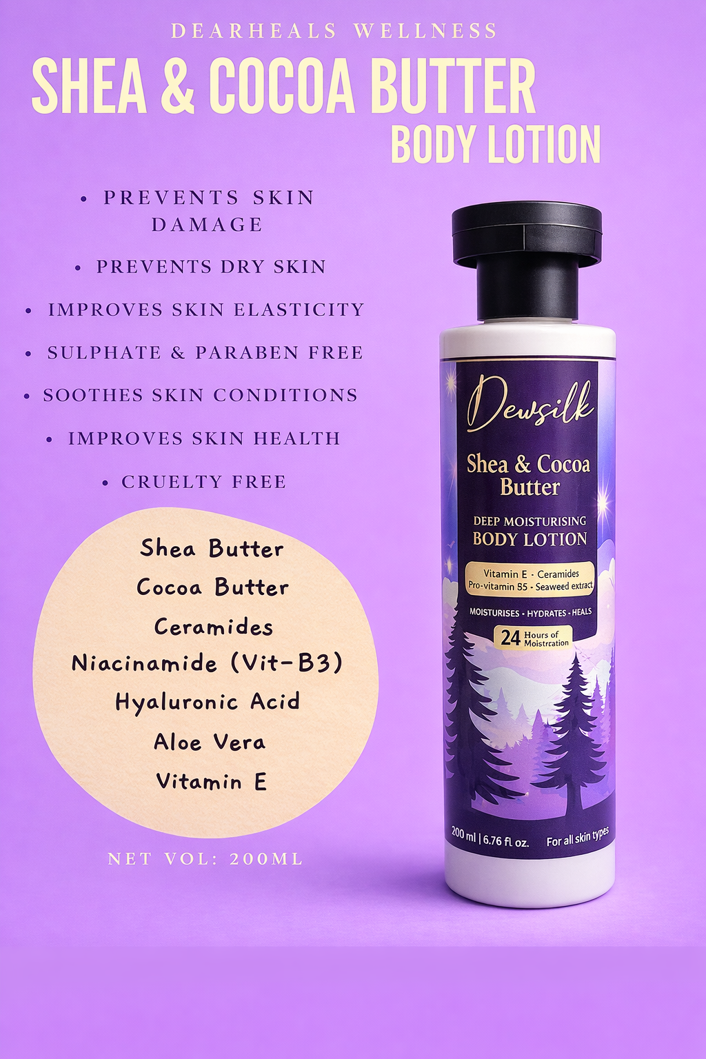Shea & Cocoa Butter Body Lotion