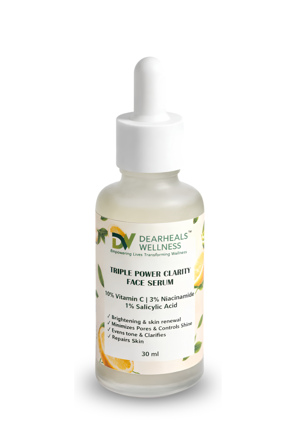 Triple Power Clarity Face Serum-30ml, (10% Vitamin C, 3% Niacinamide, 1% Salicylic Acid)
